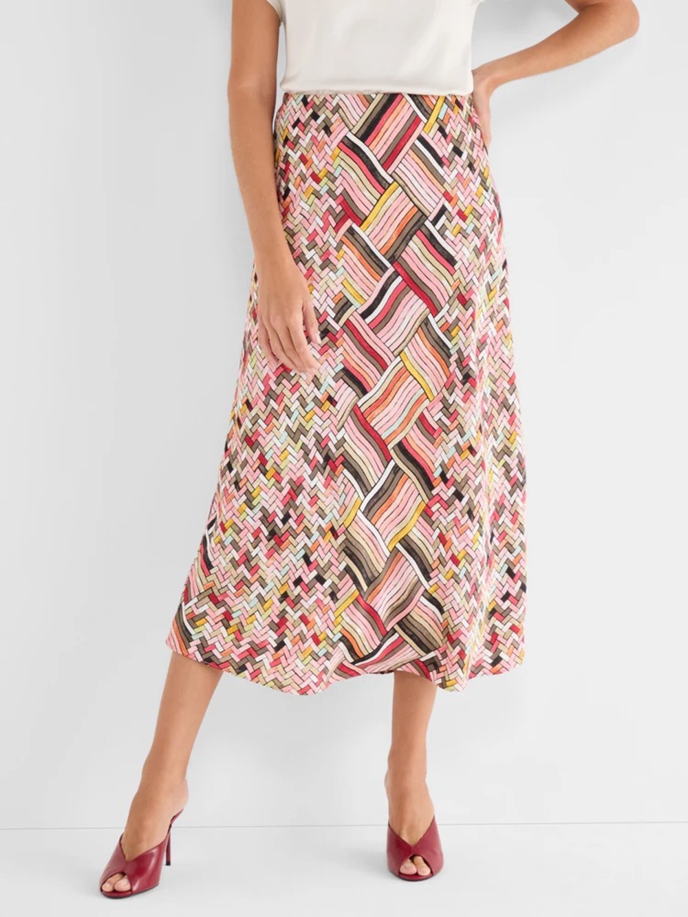 NWT (size small) NIC + Zoe COLORWEAVE SLIP SKIRT - Picture 5 of 7